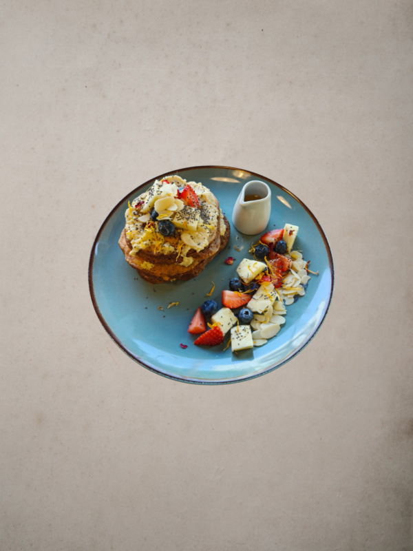 Vegan Pancake με μους μάνγκο